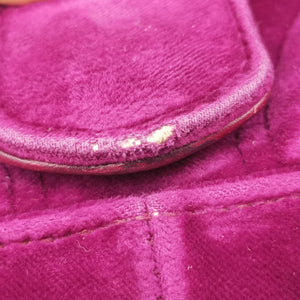 Pre-owned Gucci GG Marmont Purple velour 446744 shoulderbag | stylenewstar