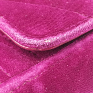 Pre-owned Gucci GG Marmont Purple velour 446744 shoulderbag | stylenewstar