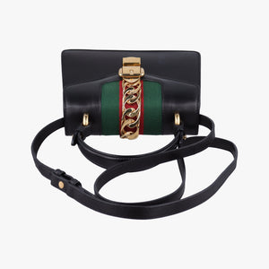 Vintage Gucci Sylvie Black Leather 470270 shoulderbag | stylenewstar
