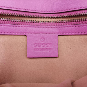 Secondhand Gucci GG Marmont Purple Leather 443497 shoulderbag | stylenewstar
