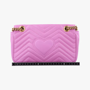 Secondhand Gucci GG Marmont Purple Leather 443497 shoulderbag | stylenewstar