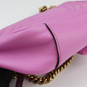 Secondhand Gucci GG Marmont Purple Leather 443497 shoulderbag | stylenewstar