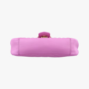 Secondhand Gucci GG Marmont Purple Leather 443497 shoulderbag | stylenewstar