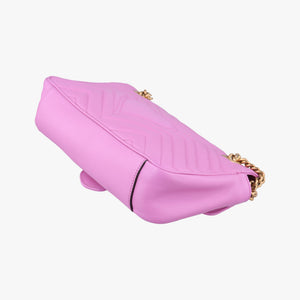 Secondhand Gucci GG Marmont Purple Leather 443497 shoulderbag | stylenewstar