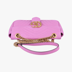 Secondhand Gucci GG Marmont Purple Leather 443497 shoulderbag | stylenewstar