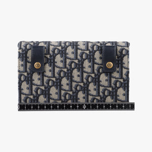 Vintage Christian Dior Saddle Navy×Gray jacquard bum bag/waist bag | stylenewstar