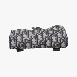 Vintage Christian Dior Saddle Navy×Gray jacquard bum bag/waist bag | stylenewstar
