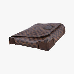 Pre-owned Louis Vuitton BROOKLYN MM EBENE Damier Canvas N51211 shoulderbag | stylenewstar