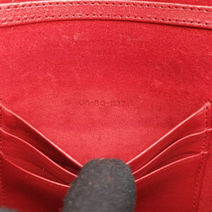 Pre-owned Christian Dior Diorama Red lambskin shoulderbag | stylenewstar
