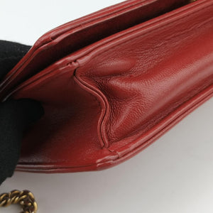 Pre-owned Christian Dior Diorama Red lambskin shoulderbag | stylenewstar