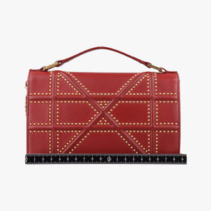 Pre-owned Christian Dior Diorama Red lambskin shoulderbag | stylenewstar