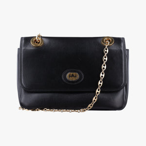 Vintage Gucci Marina Black Leather 576421 shoulderbag | stylenewstar