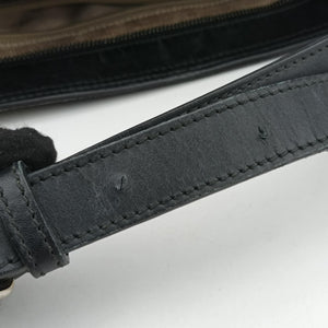 Pre-owned Gucci GG Canvas Black Leather×Canvas 308930 shoulderbag | stylenewstar