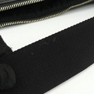 Pre-owned Gucci Sherry Line Black×Red×Green canvas 387111 shoulderbag | stylenewstar