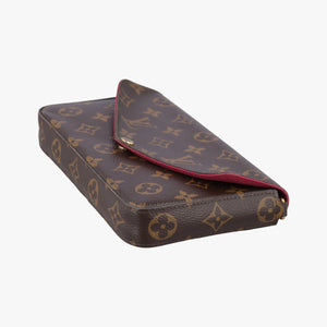 Pre-owned Louis Vuitton Pochette Felicie Brown Monogram Canvas M61276 shoulderbag | stylenewstar