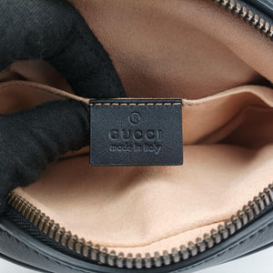 Vintage Gucci GG Marmont Black Leather 476434 clutchbag | stylenewstar