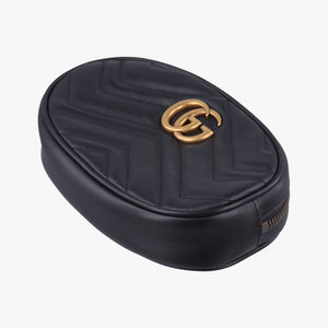Vintage Gucci GG Marmont Black Leather 476434 clutchbag | stylenewstar