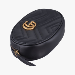 Vintage Gucci GG Marmont Black Leather 476434 clutchbag | stylenewstar