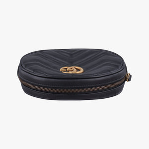 Vintage Gucci GG Marmont Black Leather 476434 clutchbag | stylenewstar