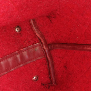 Vintage Chanel Matelasse Pop tote Red Leather x Felt shoulderbag | stylenewstar