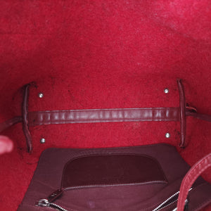 Vintage Chanel Matelasse Pop tote Red Leather x Felt shoulderbag | stylenewstar