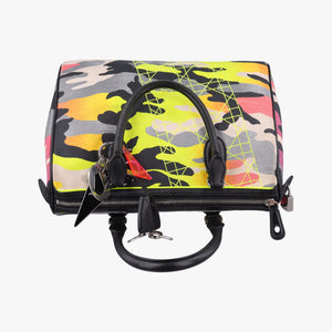 Pre-owned Christian Dior Camouflage Print Bowler Multicolour canvas handbag | stylenewstar
