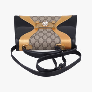Secondhand Gucci Osiride GG Supreme beige×black×Multicolour PVC coated canvas×Leather 497996 shoulderbag | stylenewstar