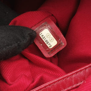 Vintage Chanel Natural Beauty Tote Shopper Red Leather A48860 shoulderbag | stylenewstar