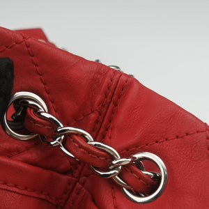 Vintage Chanel Natural Beauty Tote Shopper Red Leather A48860 shoulderbag | stylenewstar