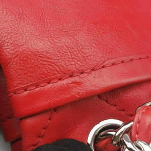 Vintage Chanel Natural Beauty Tote Shopper Red Leather A48860 shoulderbag | stylenewstar