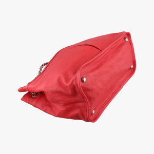 Vintage Chanel Natural Beauty Tote Shopper Red Leather A48860 shoulderbag | stylenewstar