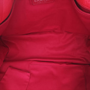 Vintage Chanel Natural Beauty Tote Shopper Red Leather A48860 shoulderbag | stylenewstar