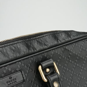 Pre-owned Gucci Diamante Black Leather 208463 handbag | stylenewstar