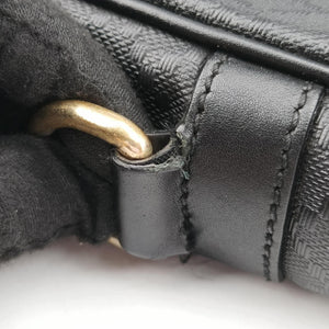 Pre-owned Gucci Diamante Black Leather 208463 handbag | stylenewstar