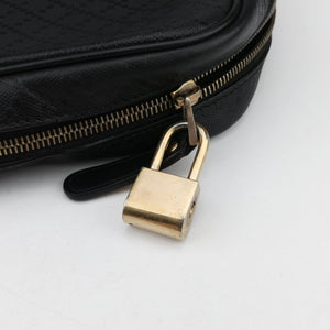 Pre-owned Gucci Diamante Black Leather 208463 handbag | stylenewstar