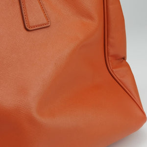 Pre-owned Prada Galleria Orange SAFFIANO Leather BN1844 handbag | stylenewstar