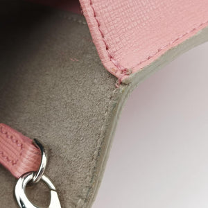 Pre-owned Fendi Monster Eyes Tube Pink×Red×Gray Leather 8M0346 shoulderbag | stylenewstar