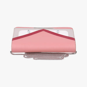Pre-owned Fendi Monster Eyes Tube Pink×Red×Gray Leather 8M0346 shoulderbag | stylenewstar