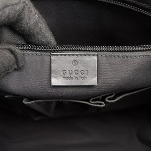 Pre-owned Gucci Guccissima Messenger Black Leather 223665 shoulderbag | stylenewstar