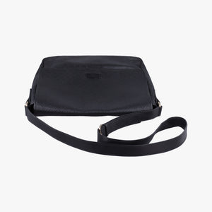 Pre-owned Gucci Guccissima Messenger Black Leather 223665 shoulderbag | stylenewstar