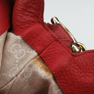 Pre-owned Gucci Bamboo Red Leather 282315 shoulderbag | stylenewstar