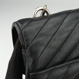 Secondhand Yves Saint Laurent COLLEGE Black Leather 392738 shoulderbag | stylenewstar