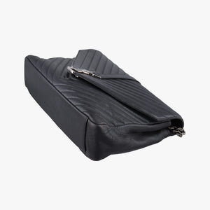 Secondhand Yves Saint Laurent COLLEGE Black Leather 392738 shoulderbag | stylenewstar
