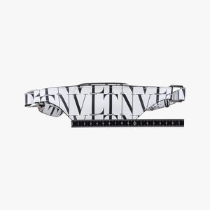 Secondhand Valentino VLTN Logo White x Black Leather bum bag/waist bag | stylenewstar