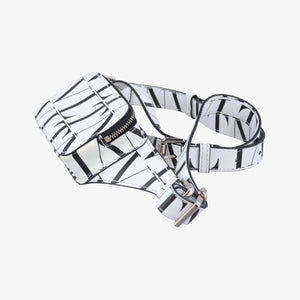Secondhand Valentino VLTN Logo White x Black Leather bum bag/waist bag | stylenewstar