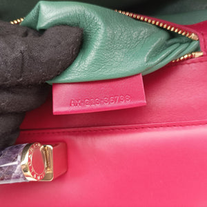 Pre-owned Bvlgari Isabella Rossellini Red Leather shoulderbag | stylenewstar