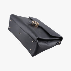 Pre-owned Gucci Interlocking G Black Leather 510306 shoulderbag | stylenewstar
