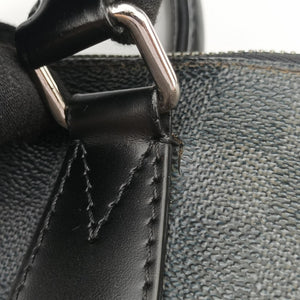 Pre-owned Louis Vuitton Porte Documents Jour Noir Damier Graphite N48224 handbag | stylenewstar