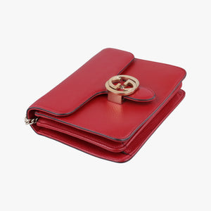 Secondhand Gucci Interlocking G Red Leather 510304 shoulderbag | stylenewstar