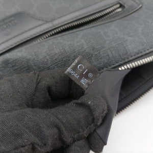 Pre-owned Gucci GG Supreme Black PVC coated canvas 322279 shoulderbag | stylenewstar